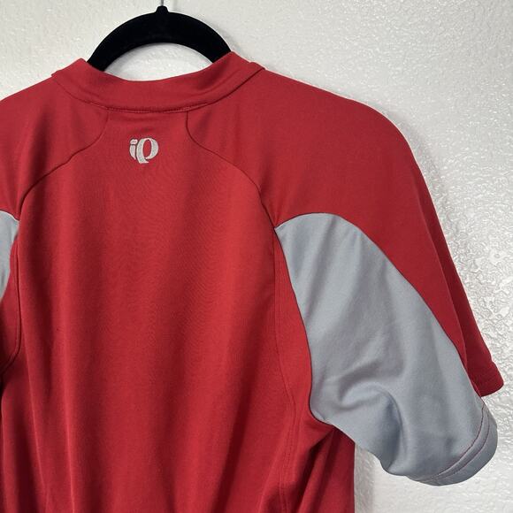 Pearl Izumi Jersey Top Womens Medium Short Sleeve Full Zip Red Cycling - Picture 6 of 9